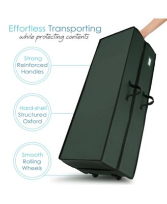 Premium Holiday Gift Wrapping Paper & Accessories Storage Organizer Box - X-Large with Wheels & 2 removable Storage Bins