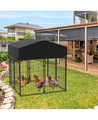 Heavy Duty Outdoor Dog Kennels Crate Dog Cages Waterproof Sun Shadow Cover