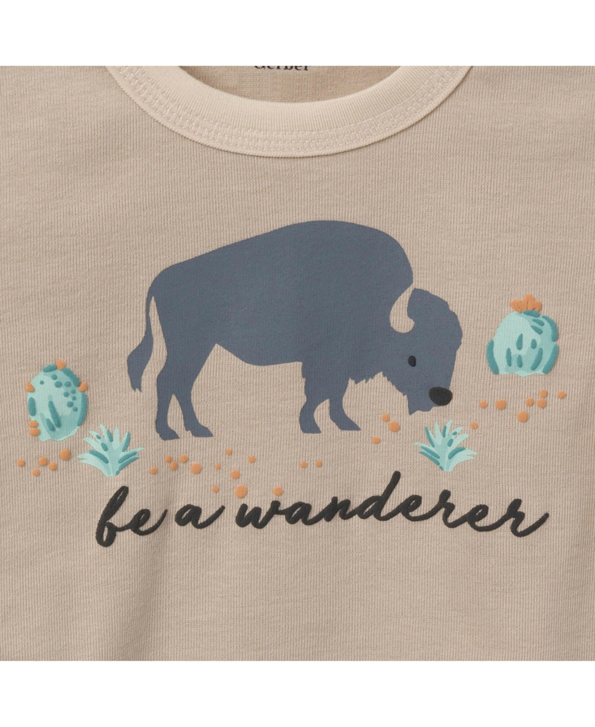 Gerber Toddler Boys Pajamas Set, 4 Piece, Buffalo -pastel Brown