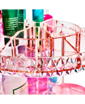 360 Rotating Makeup Organizer - Spinning cosmetics organizer, Adjustable Shelves for Make Up, Perfume & more