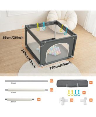 Small Baby Playpen Activity Center Baby Play Yard Indoor Outdoor 36"x 36"