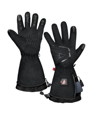 Men's 5V Slim-Fit Fleece Battery Heated Gloves Grey - XL
