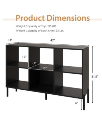 Open-Back Bookshelf with Drawer for Study