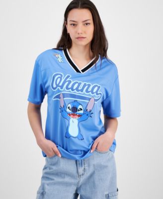 Love Tribe - Juniors' Stitch Ohana V-Neck Jersey Top