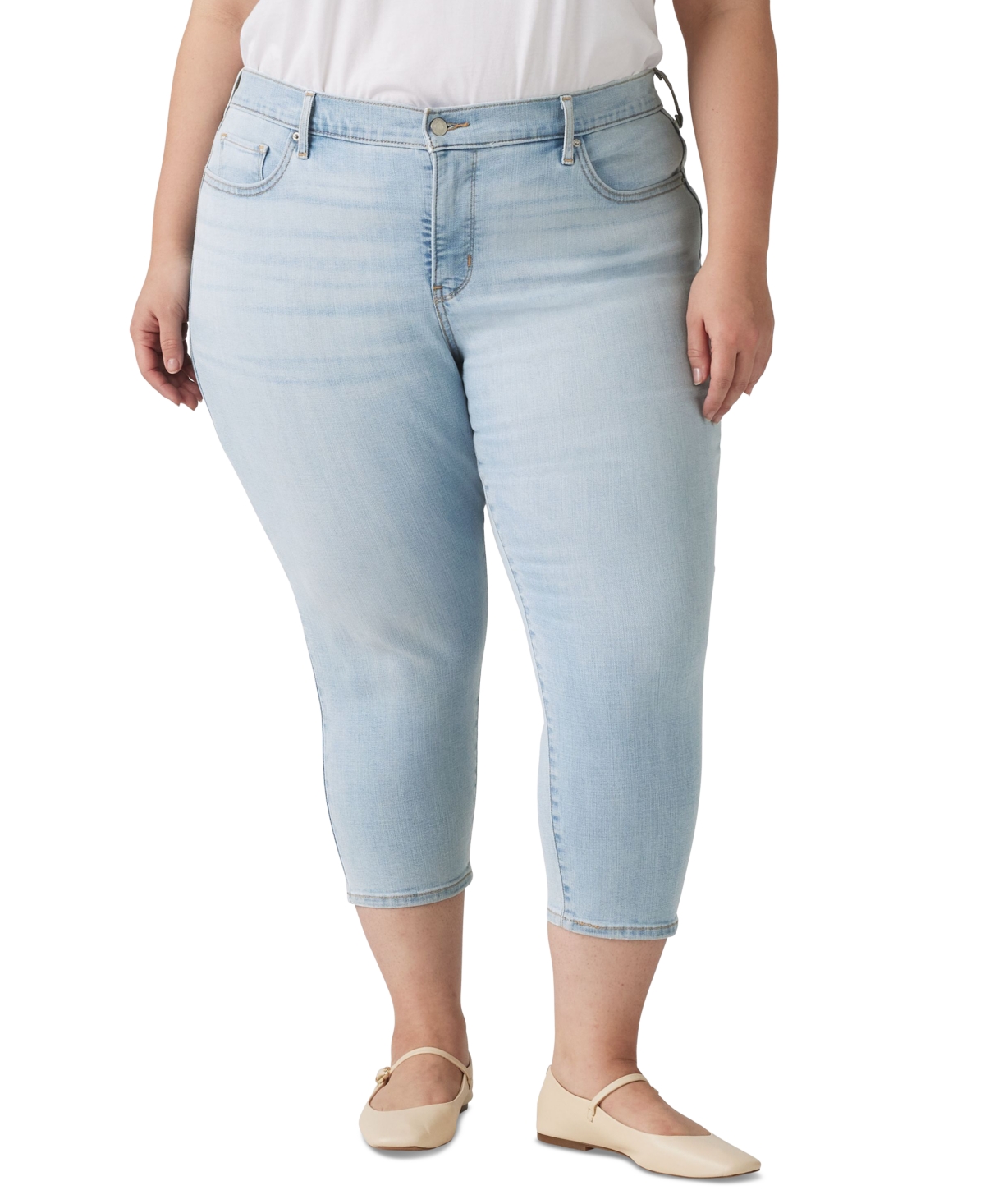 Shop Levi's Trendy Plus Size 311 Shaping Skinny Capri Jeans In Hold It Down