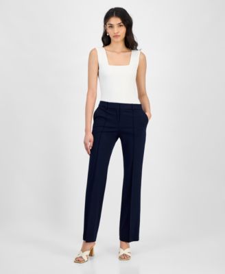 Bar III - Women's High Rise Compression Pants, Exclusively at Macy's