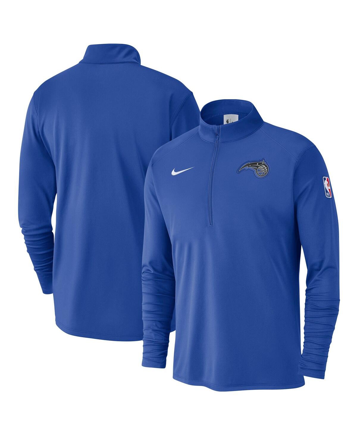 Nike Men's Blue Orlando Magic 2024/25 Courtside Performance Half-zip Top In Blue