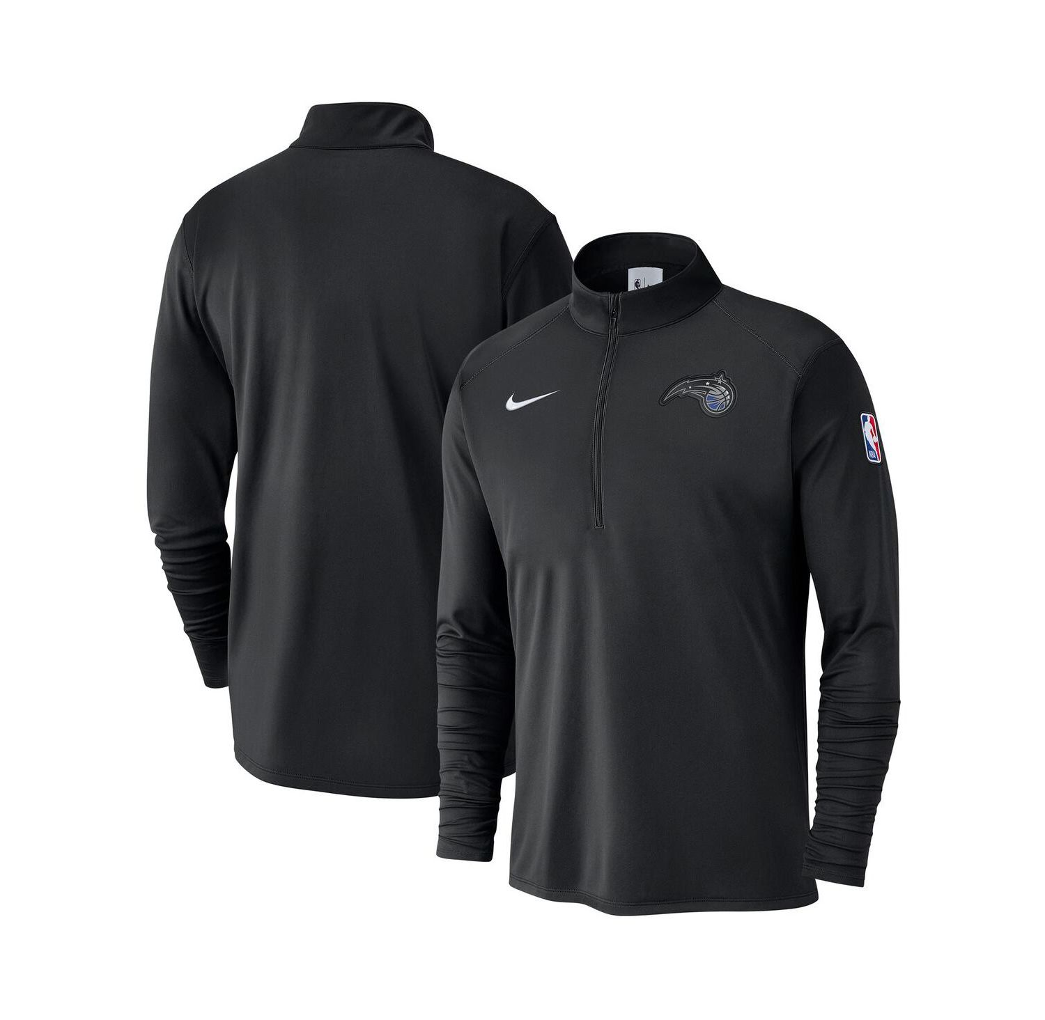 Men's Black Orlando Magic 2024/25 Courtside Performance Half-Zip Top