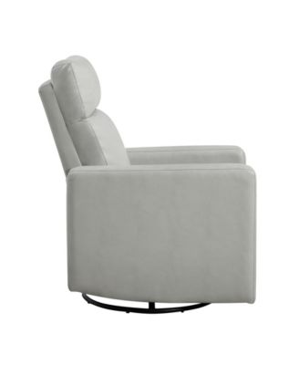 30" White Label Avenue Swivel Glider Reclining Chair