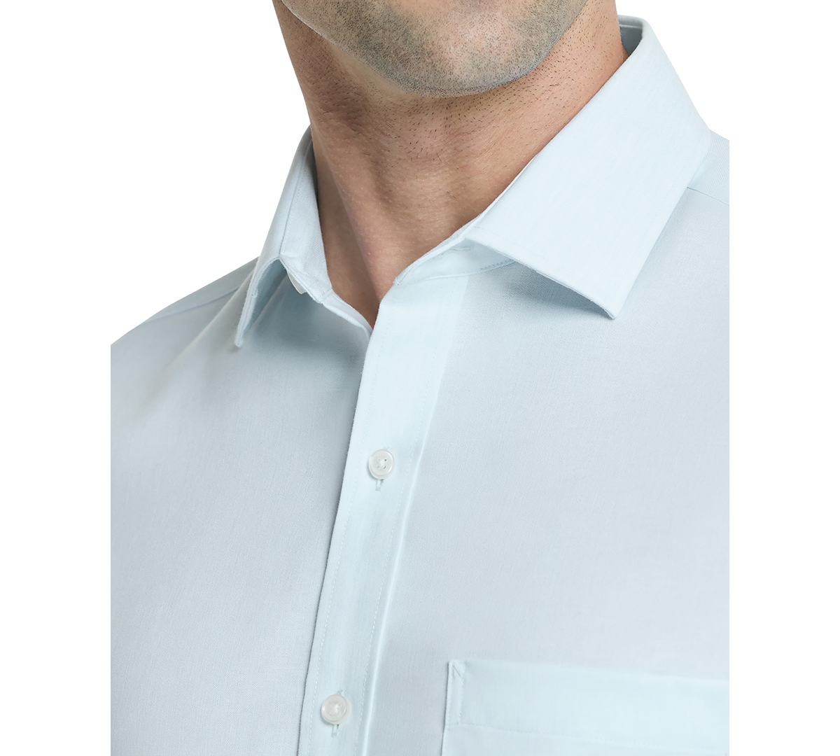 Tommy Hilfiger Mens Regular Fit Dress Shirt In Aqua