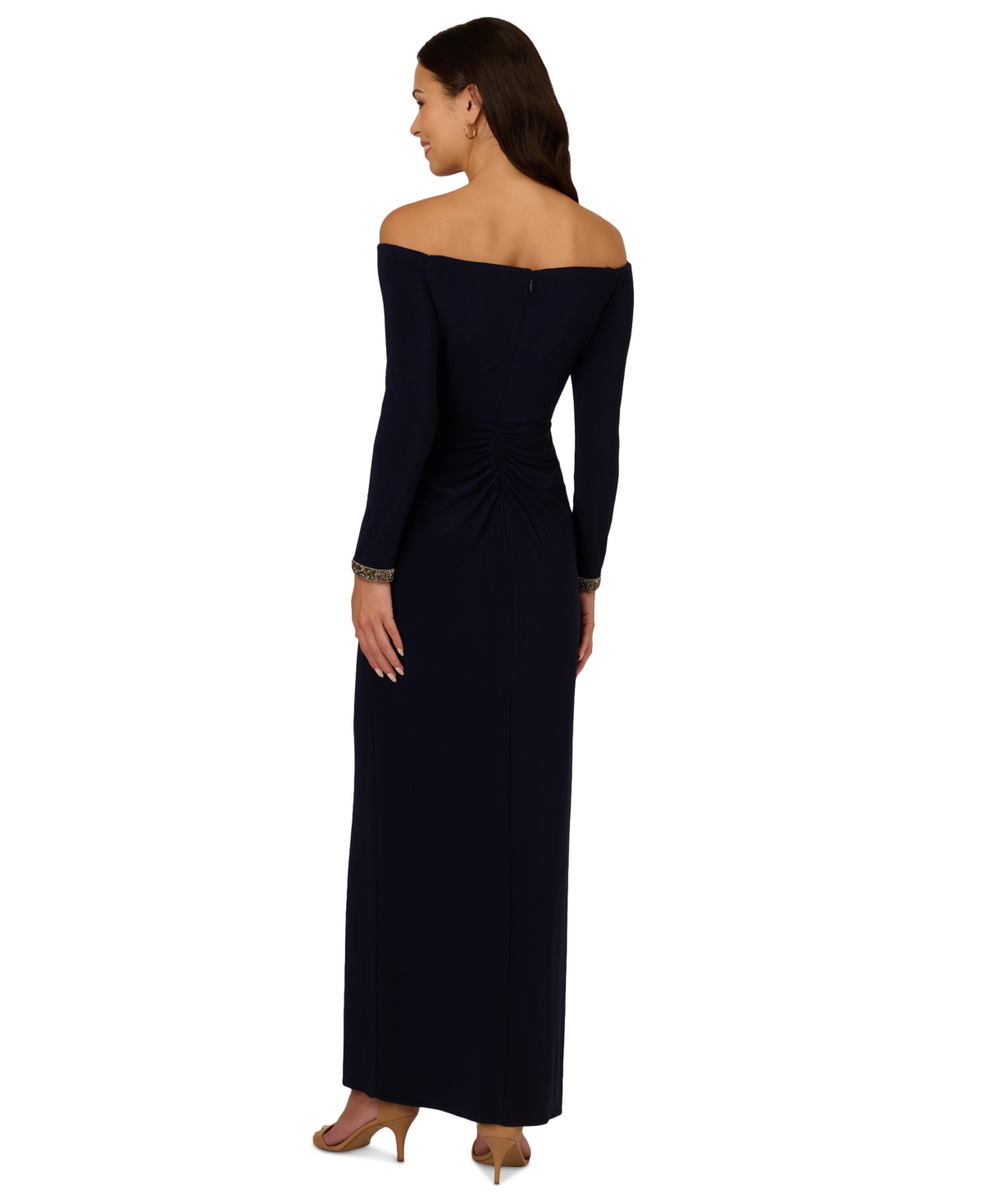 ADRIANNA PAPELL WOMEN'S OFF-THE-SHOULDER JERSEY GOWN 