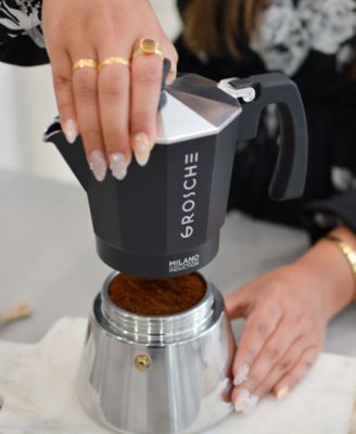 Milano Induction Stovetop 6 Cup Espresso Maker Moka Pot