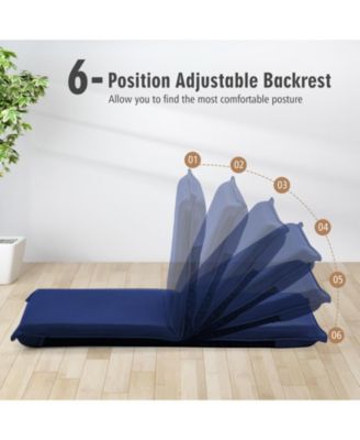 Adjustable 6 positions Folding Lazy Man Sofa Chair Floor Chair