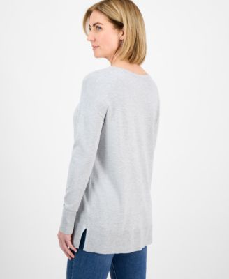 売れ筋商品|||スタイルアンドコー ニット&セーター アウター レディース Petite Fine-Gauge Tunic Sweater, Exclusively at Macy's Sky Grey Heather Style & Co Petite Fine-Gauge Tunic Sweater, Exclusively at