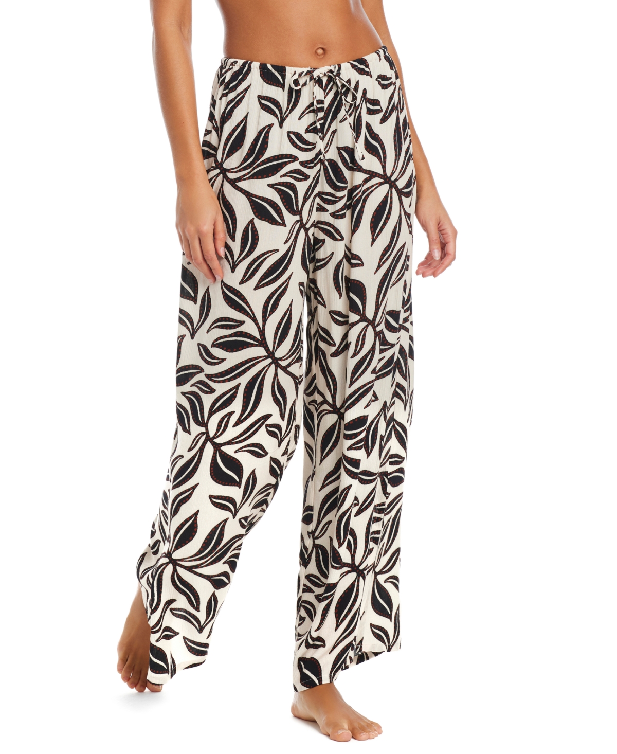 Women's Resort Daze Drawstring Pants Swim Cover-Up, Exclusively at Macy's - Ivory