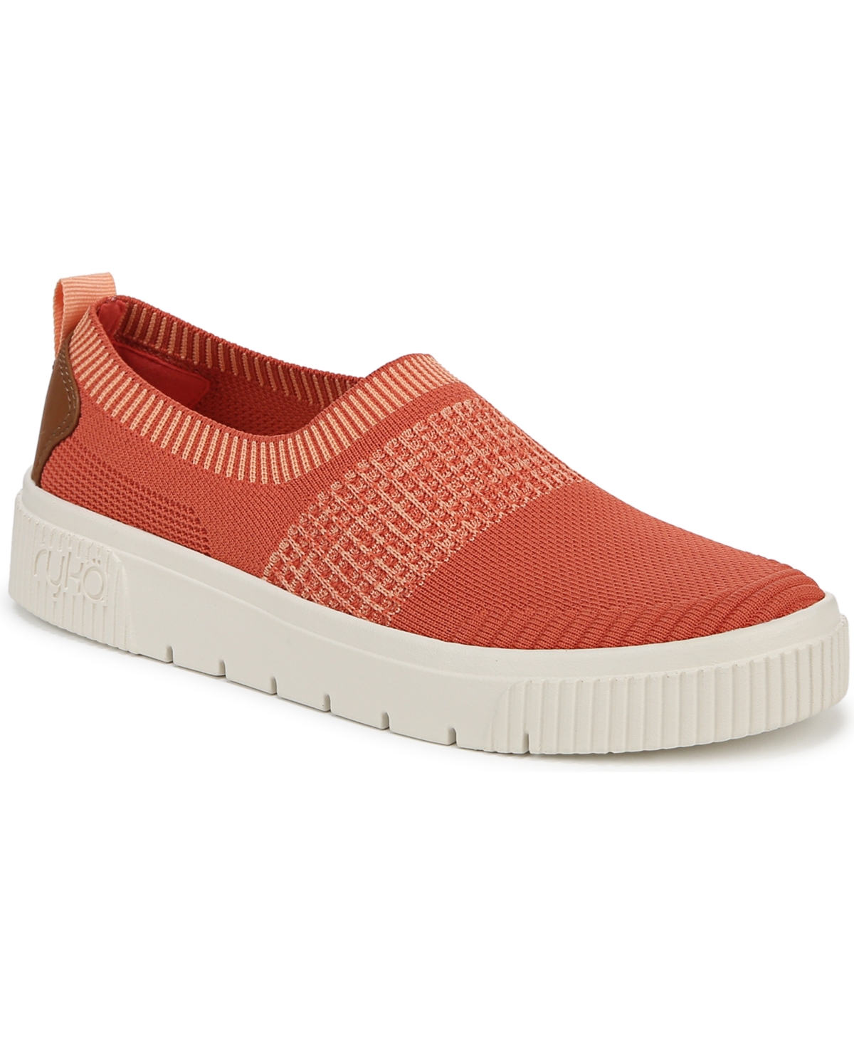 Women's Vista Round Toe Slip On Sneakers - Orange Paprika Knit Fabric