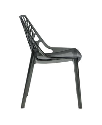 Cornelia Modern Spring Cut-Out Tree Design Stackable Dining Chair