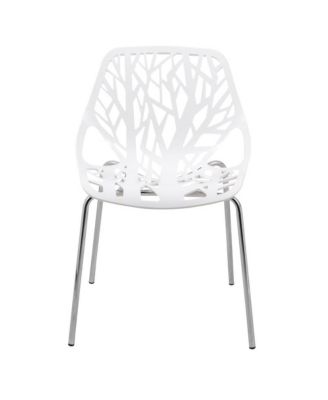 Modern Asbury Dining Chair w/ Chromed Legs