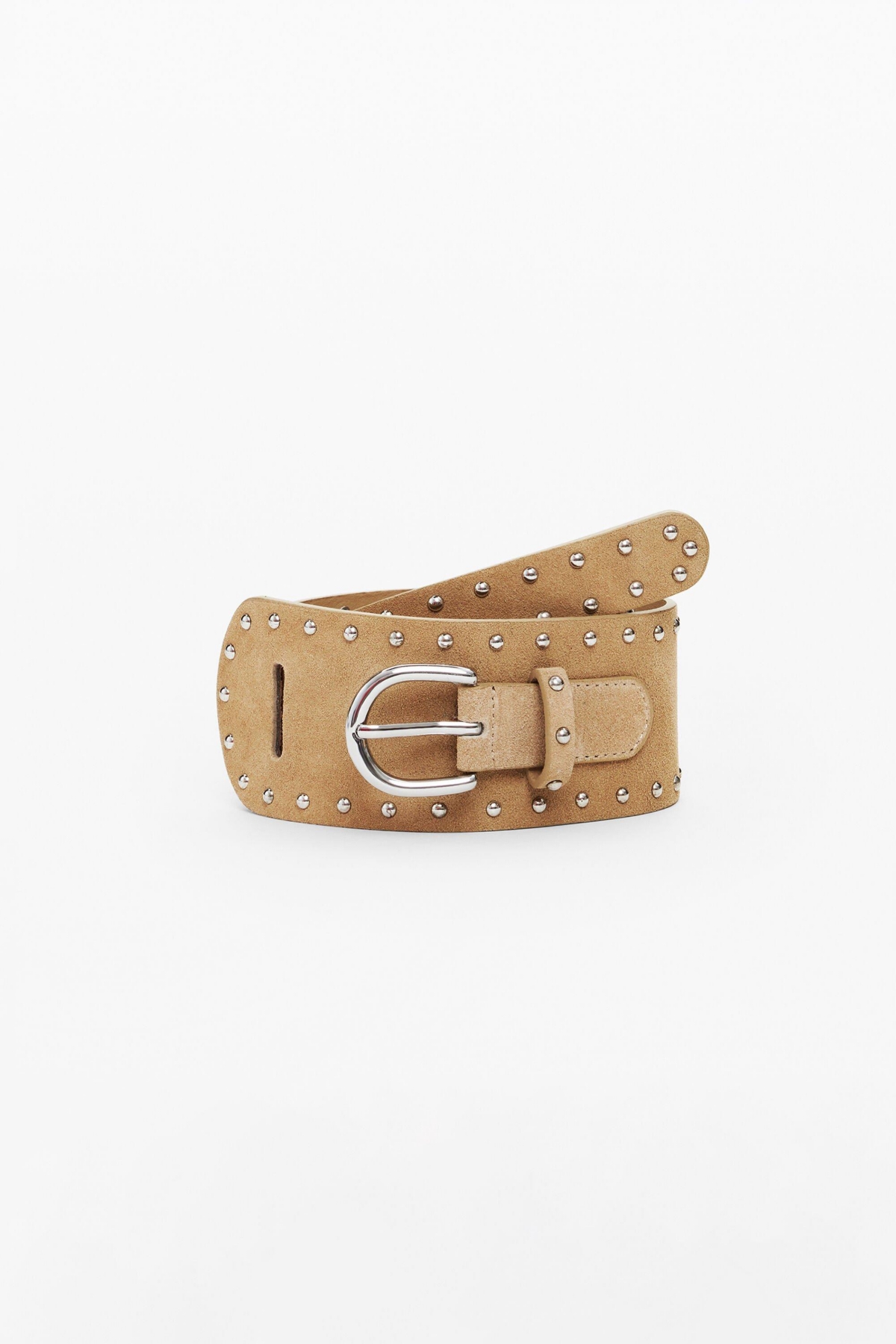 Women's Double leather belt - Sand