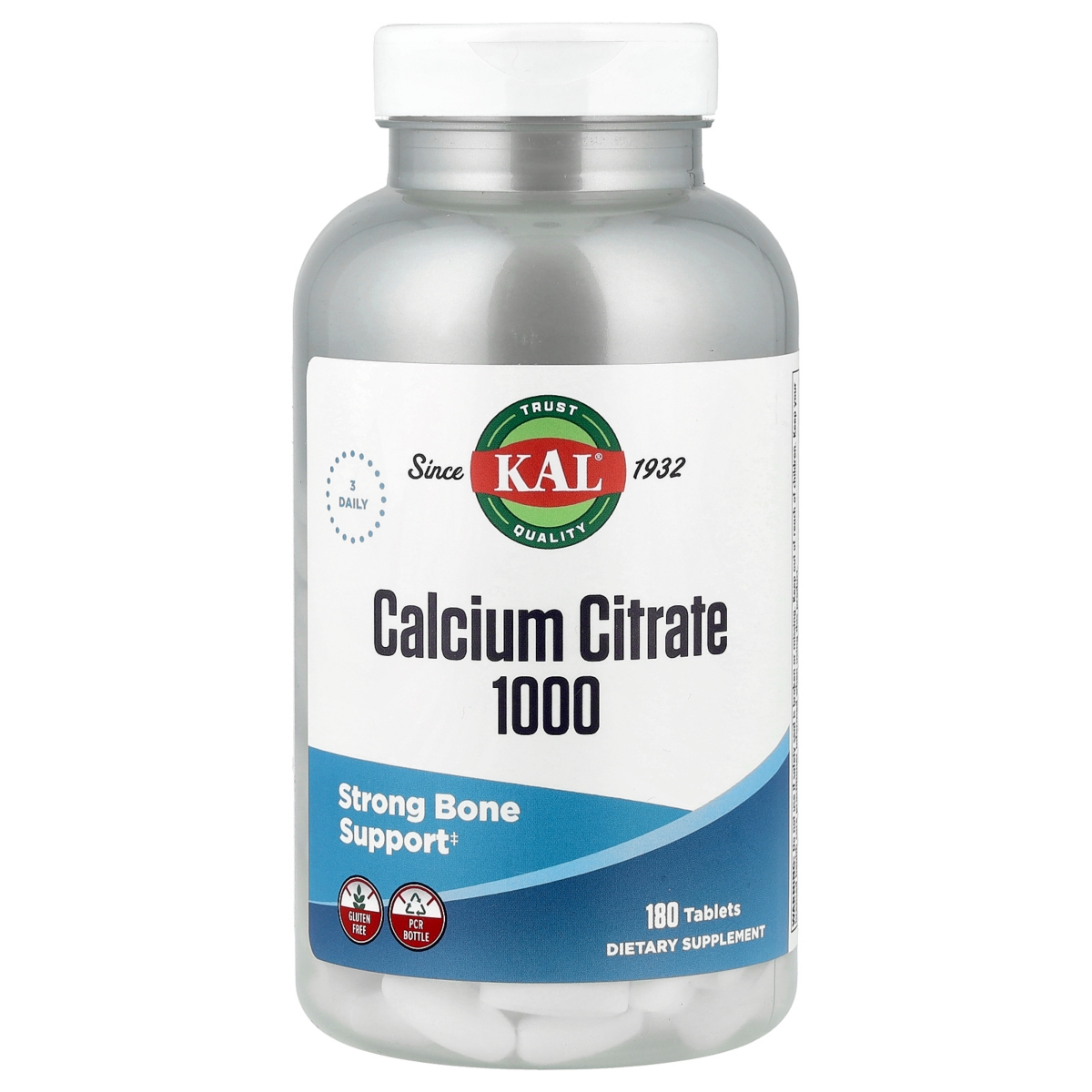 Calcium Citrate 1000 333 mg - 180 Tablets (333 mg per Tablet)