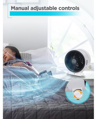 BLACK+DECKER Dual Function Desktop Heater & Fan, 3 Settings, 750W/1500W Space Heate, White