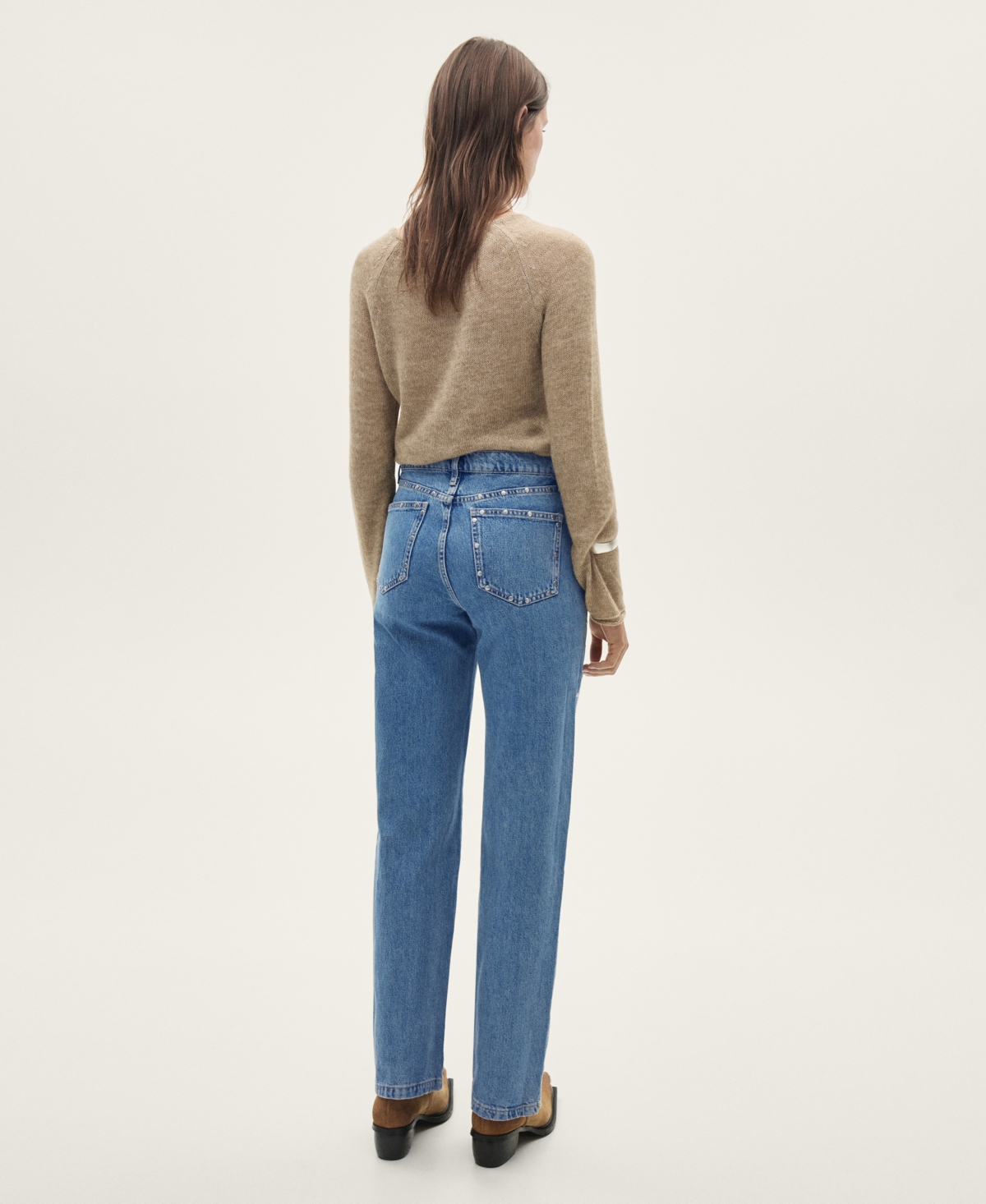 Mango Women's Decorative Studs Billie Jeans