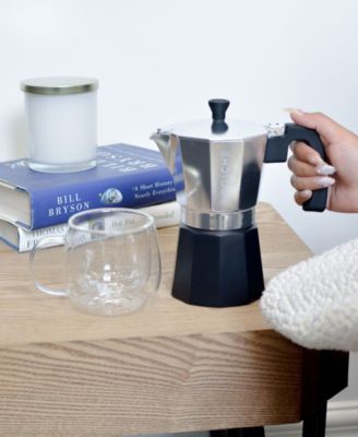 Milano Tuxedo Stovetop 6 Cup Espresso Maker Moka Pot