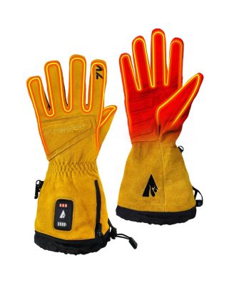 Men's 7V Rugged Leather Heated Work Gloves - Unisex