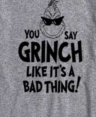 Men's The Grinch Like It's A Bad Thing Short Sleeve Tee