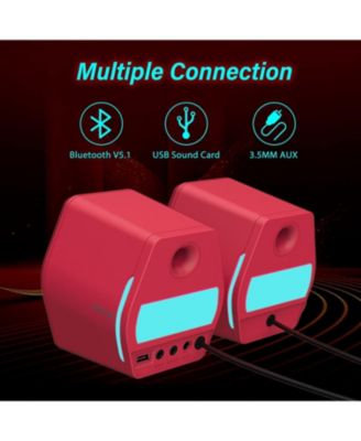 G2000 PC Gaming Computer Speakers, Bluetooth USB AUX