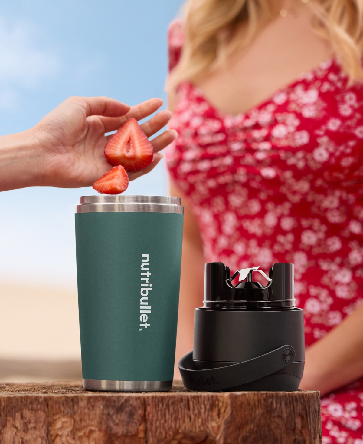 Nutribullet Flip Portable Blender In Eucalyptus Green