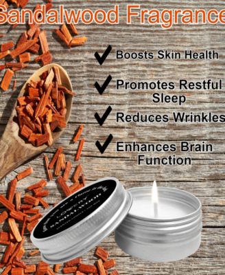 10-Pc. Mini Sandalwood & Rose Soy Wax Travel Candles Gift Set