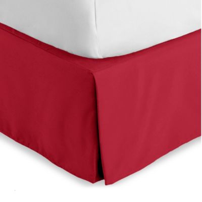 Tailored Microfiber Pleated Bedskirt, Full