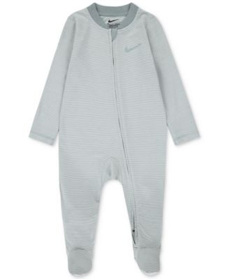 Nike Baby Boy or Girl Viscose Striped Footed Coverall - Mica Green 17$