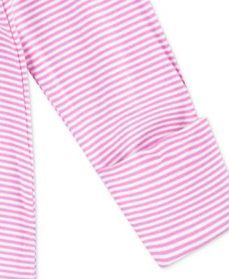 Baby Boy or Girl Viscose Striped Footed Coverall 