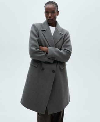 Women's Double-Breasted Wool Coat