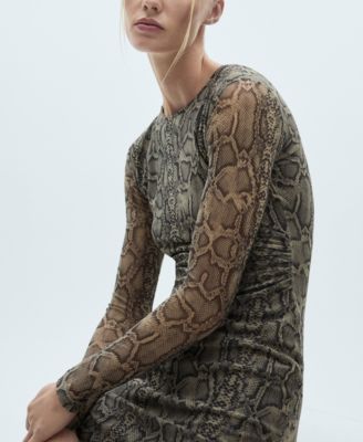 snakeskin mesh dress The Serpent Mesh Dress