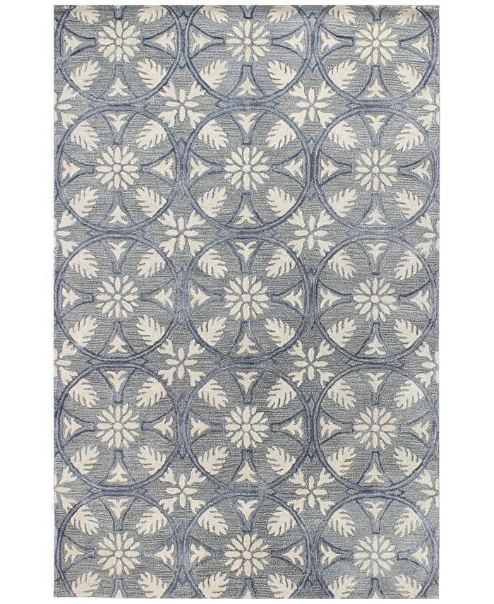 Macy's Fine Rug Gallery Orleans City Park Slate 8'6" x 11'6" Area Rug