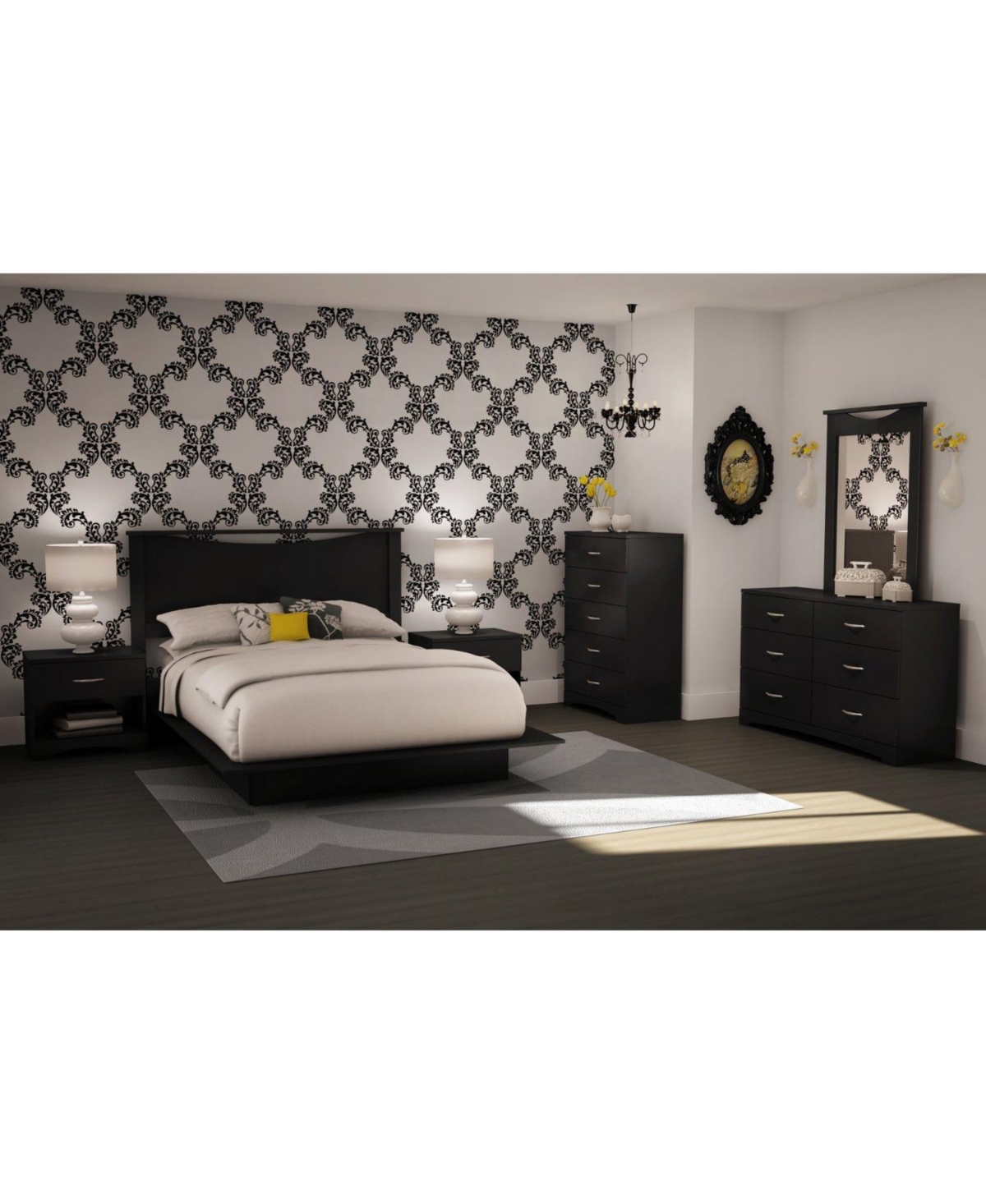 Slickblue 6-Drawer Dresser for Modern Bedroom Storage and Contemporary Home Decor