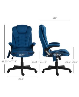 6 Point Vibrating Massage Office Chair with Lumbar Heat