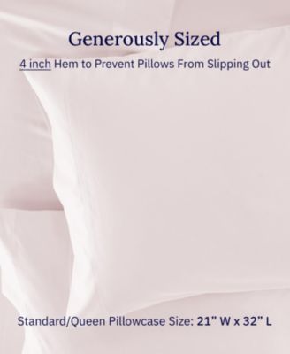 Crisp and Cool Standard/Queen Pillow Cases Set of 2 – Luxuriously Soft Hotel Quality 600 Thread Count, 100% Cotton Sateen,