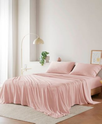 Jersey-Knit Cotton Blend 3-Pc. Sheet Set, Twin XL