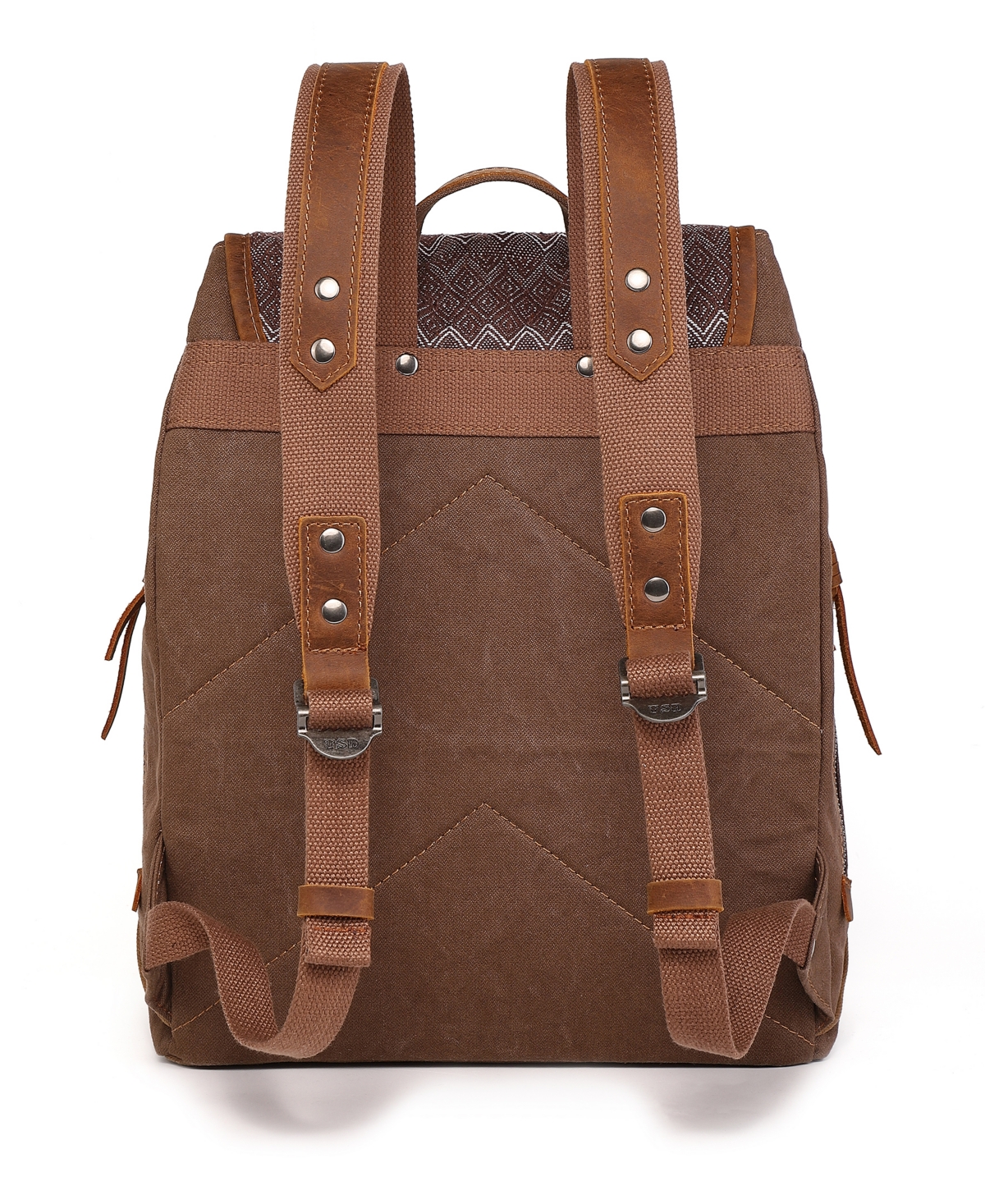Tsd Brand Oak Hill Canvas Backpack In Brown