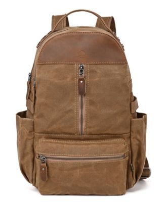 Mountain Leaf Utility Bee-Wax Canvas Backpack