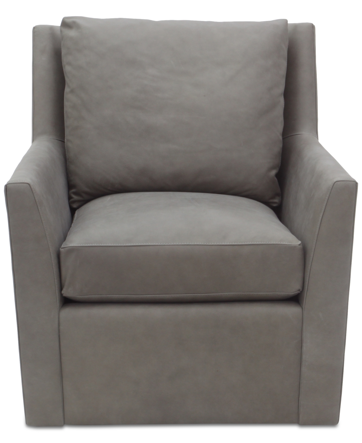 Macy's Merten Fabric Swivel Chair, Exclusively At  In Grey