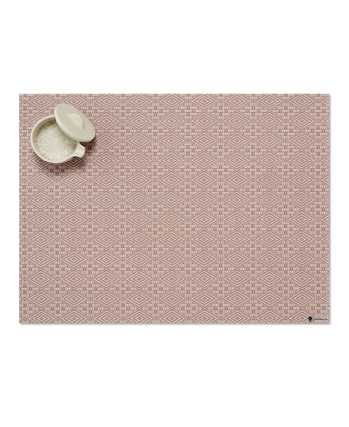 Chilewich Martha Stewart Boxwood Rectangular Placemat In Burnt Coral
