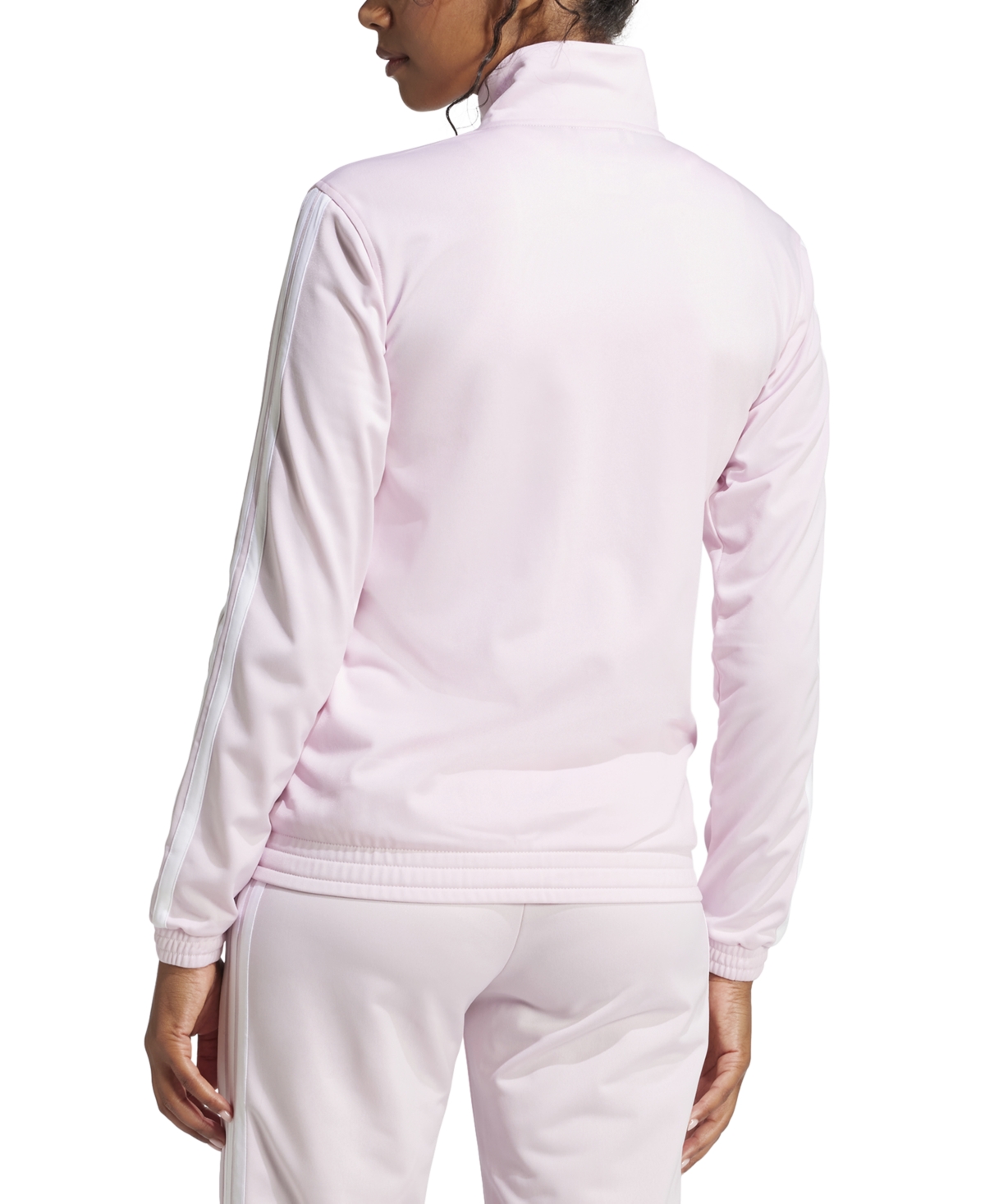 Adidas Originals Women's Tricot 3-stripes Track Jacket In Clear Pink
