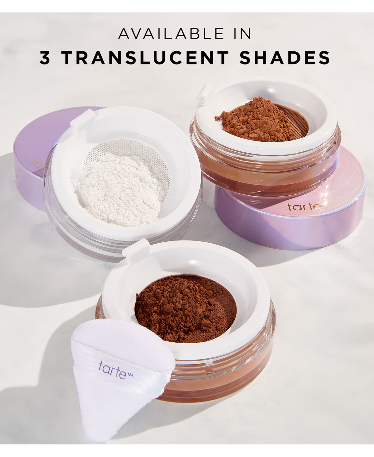 Tarte Creaseless Setting & Brightening Powder In Translucent