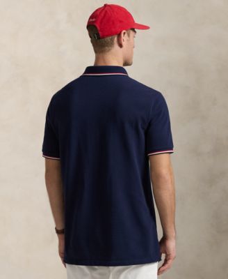 Men's Classic-Fit Logo Mesh Polo Shirt