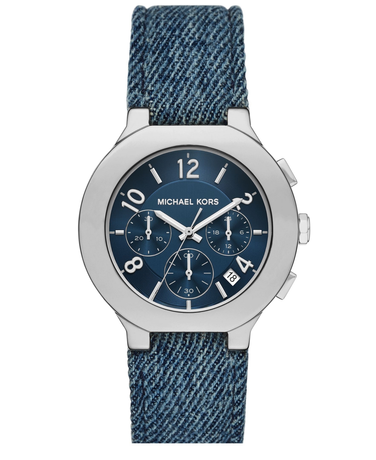 MICHAEL KORS WOMEN'S GRAMERCY CHRONOGRAPH BLUE DENIM WATCH, 40MM 